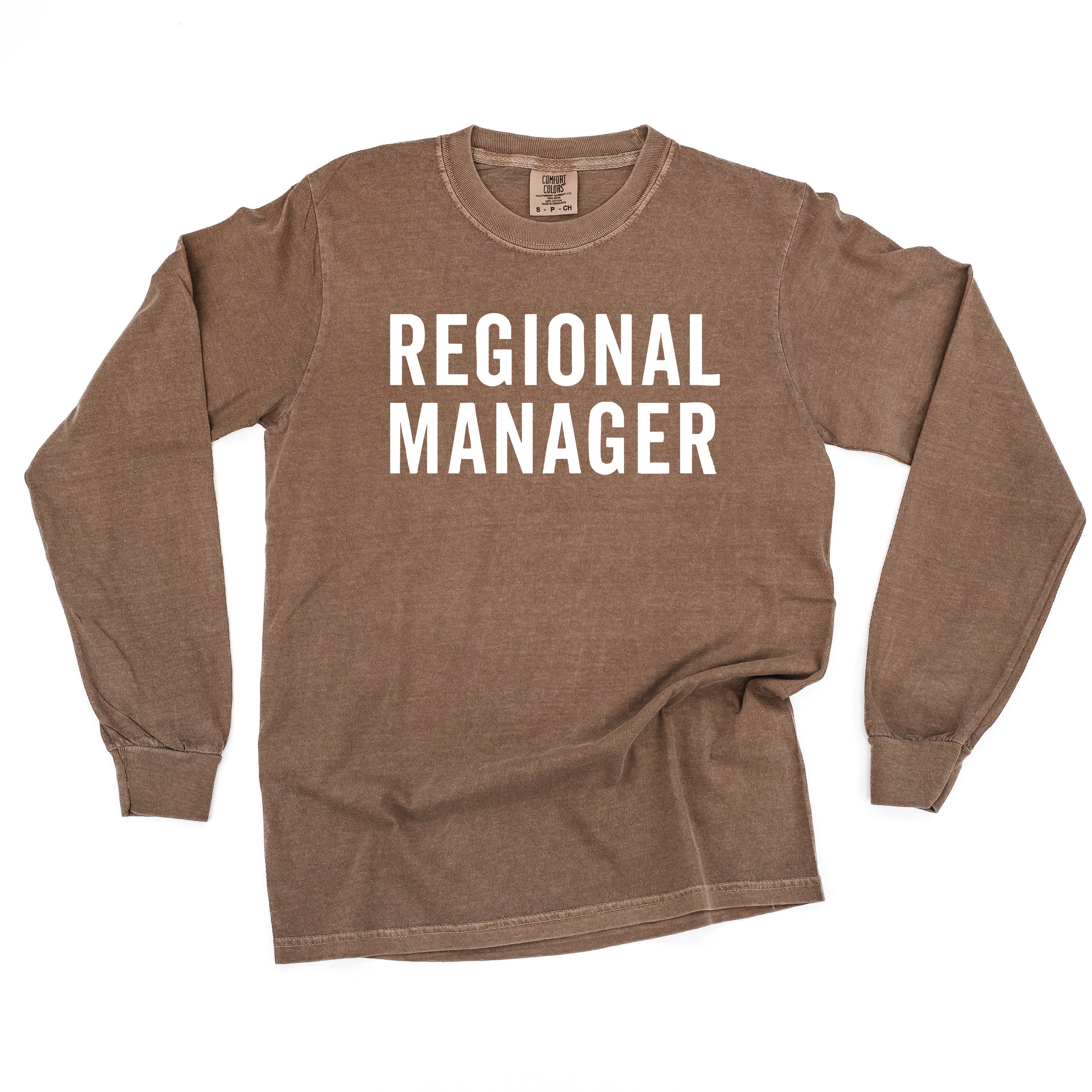 Regional Manager - LONG SLEEVE Comfort Colors Tee Little Mama Shirt Shop