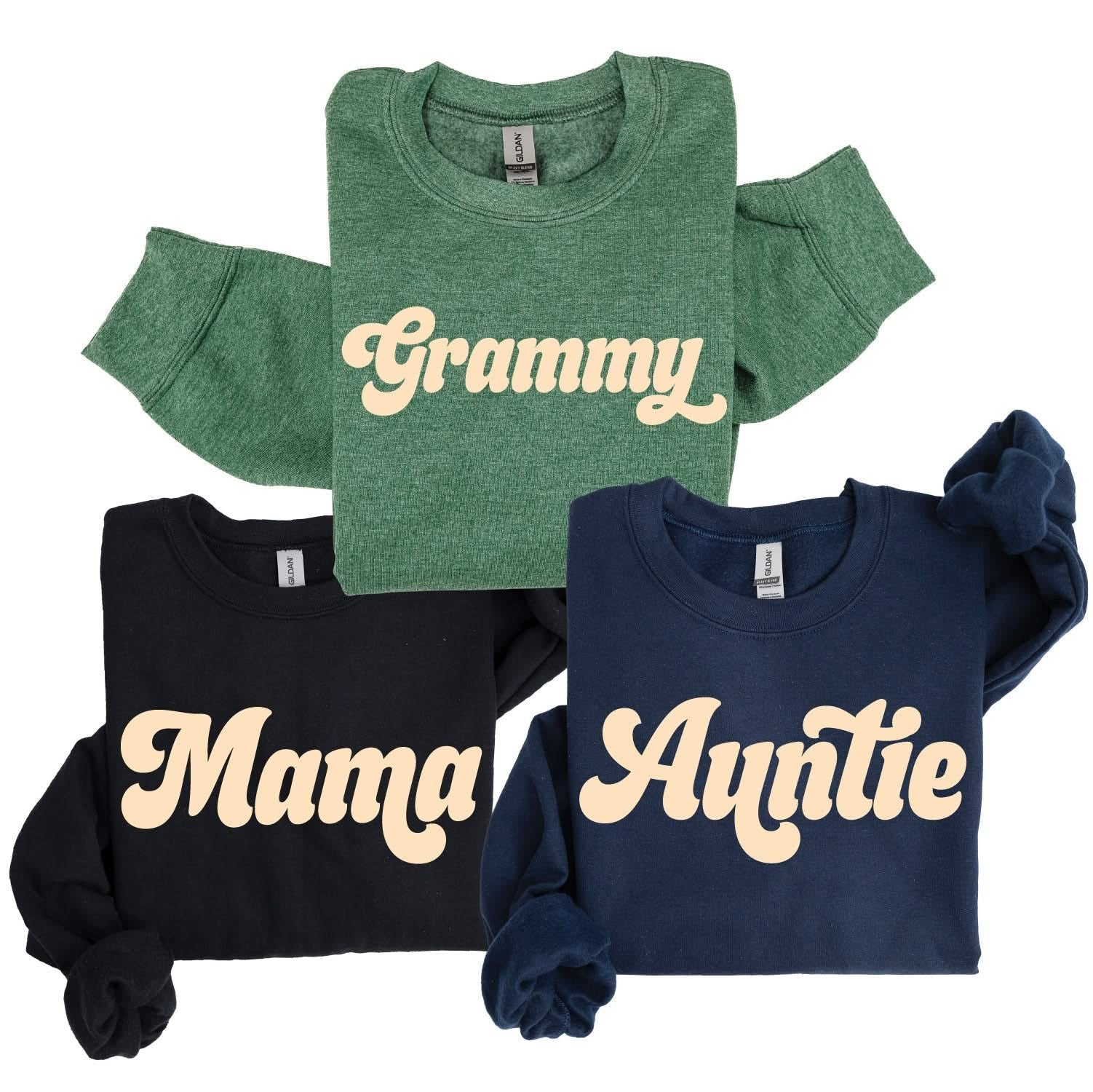 Retro Names (Choose Your Name) - Basic Fleece Little Mama Shirt Shop LLC