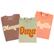 Retro Names (Choose Your Name) - Comfort Colors Tee Little Mama Shirt Shop