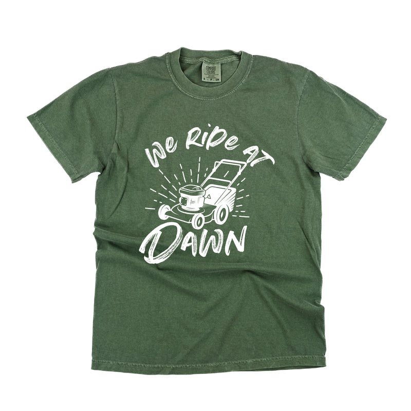 Push Mower - We Ride At Dawn - SHORT SLEEVE COMFORT COLORS TEE