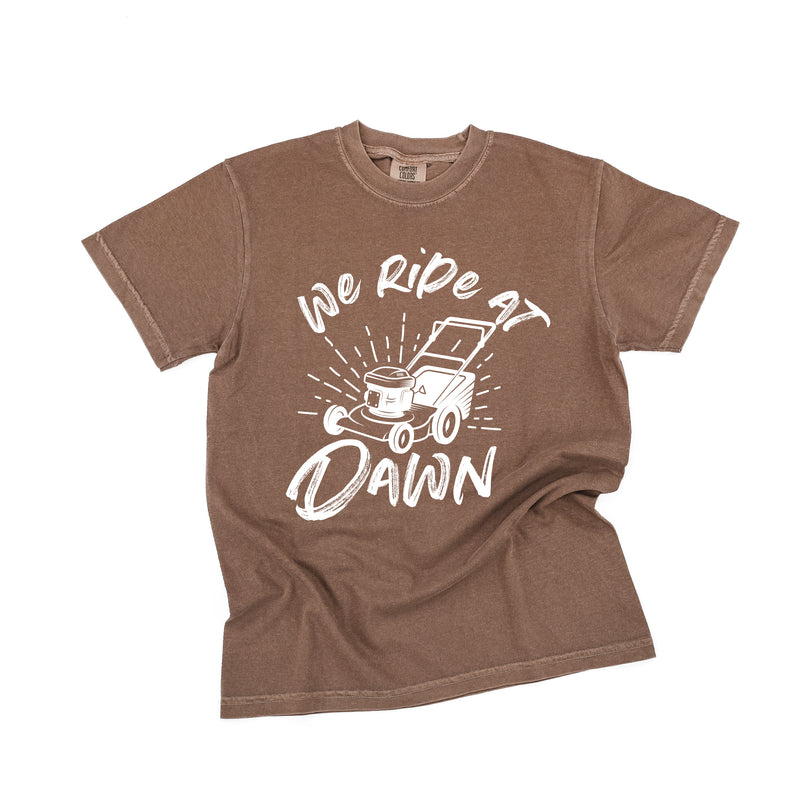 Push Mower - We Ride At Dawn - SHORT SLEEVE COMFORT COLORS TEE