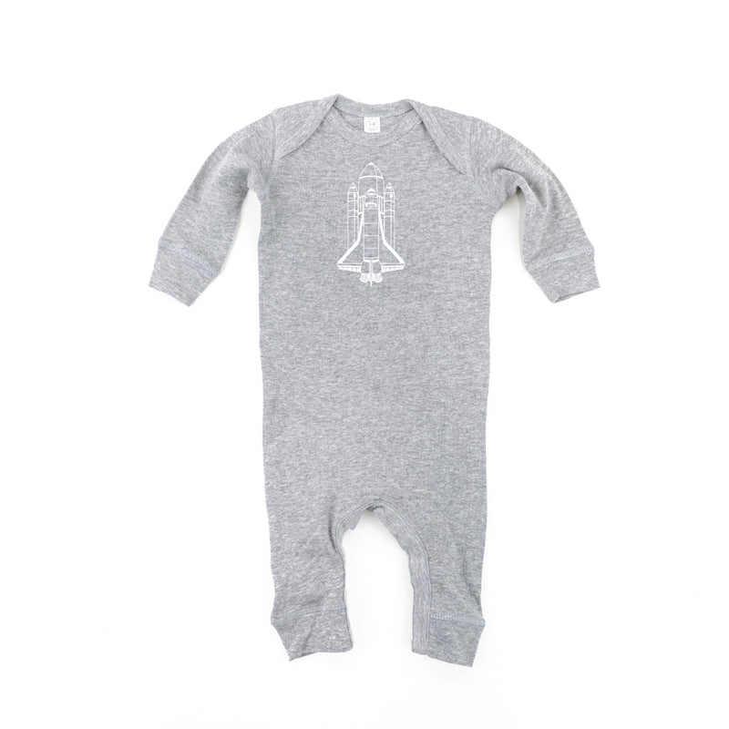 ROCKET SHIP - Minimalist Design - One Piece Baby Sleeper