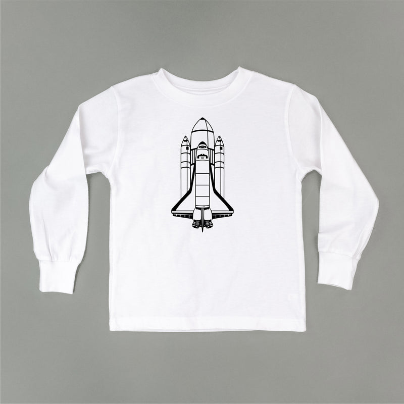 ROCKET SHIP - Minimalist Design - Long Sleeve Child Shirt