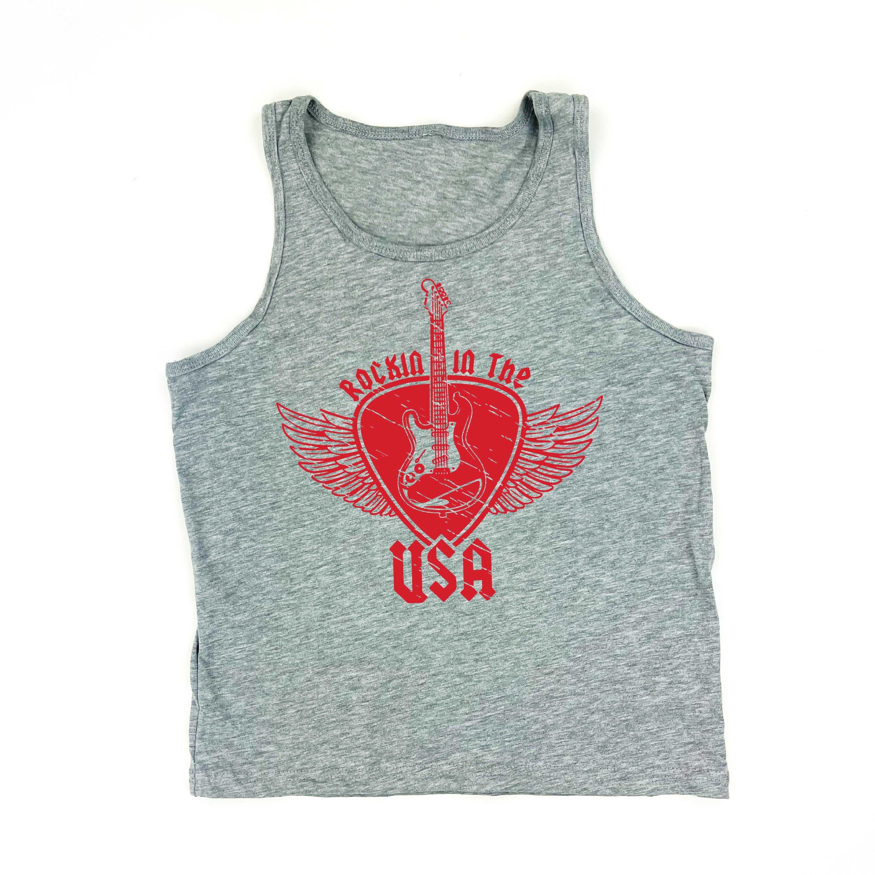 Rockin In The USA - Child Jersey TANK Little Mama Shirt Shop