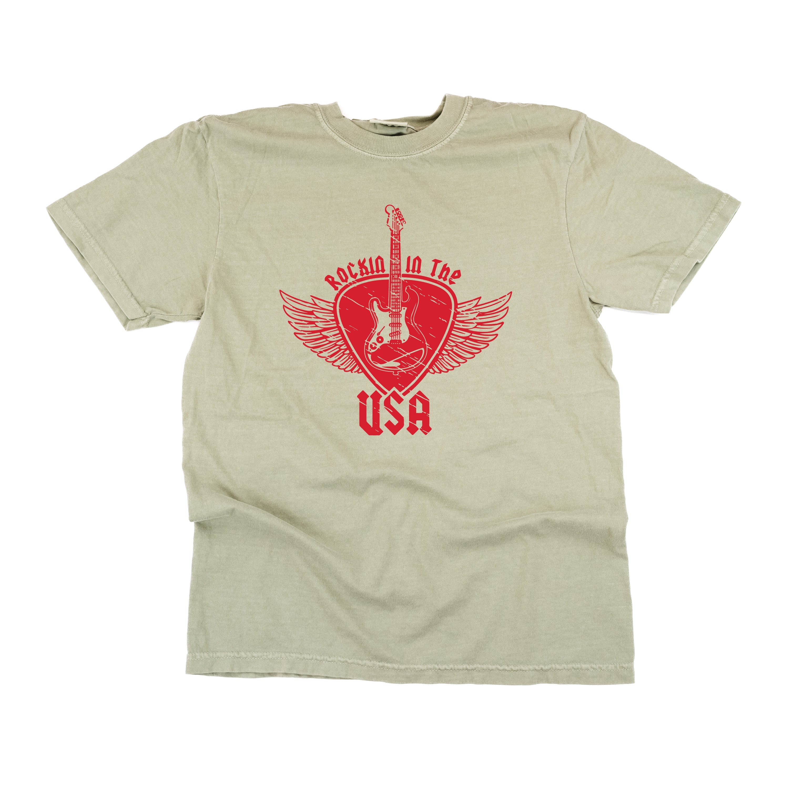 Rockin In The USA - Comfort Colors Tee Little Mama Shirt Shop