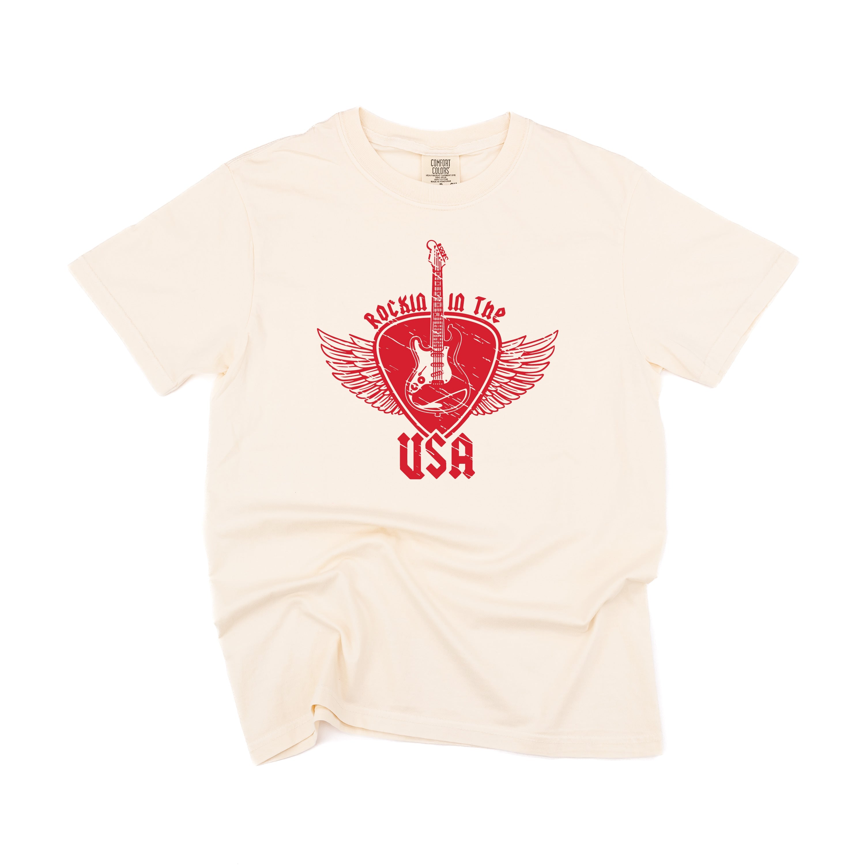Rockin In The USA - Comfort Colors Tee Little Mama Shirt Shop