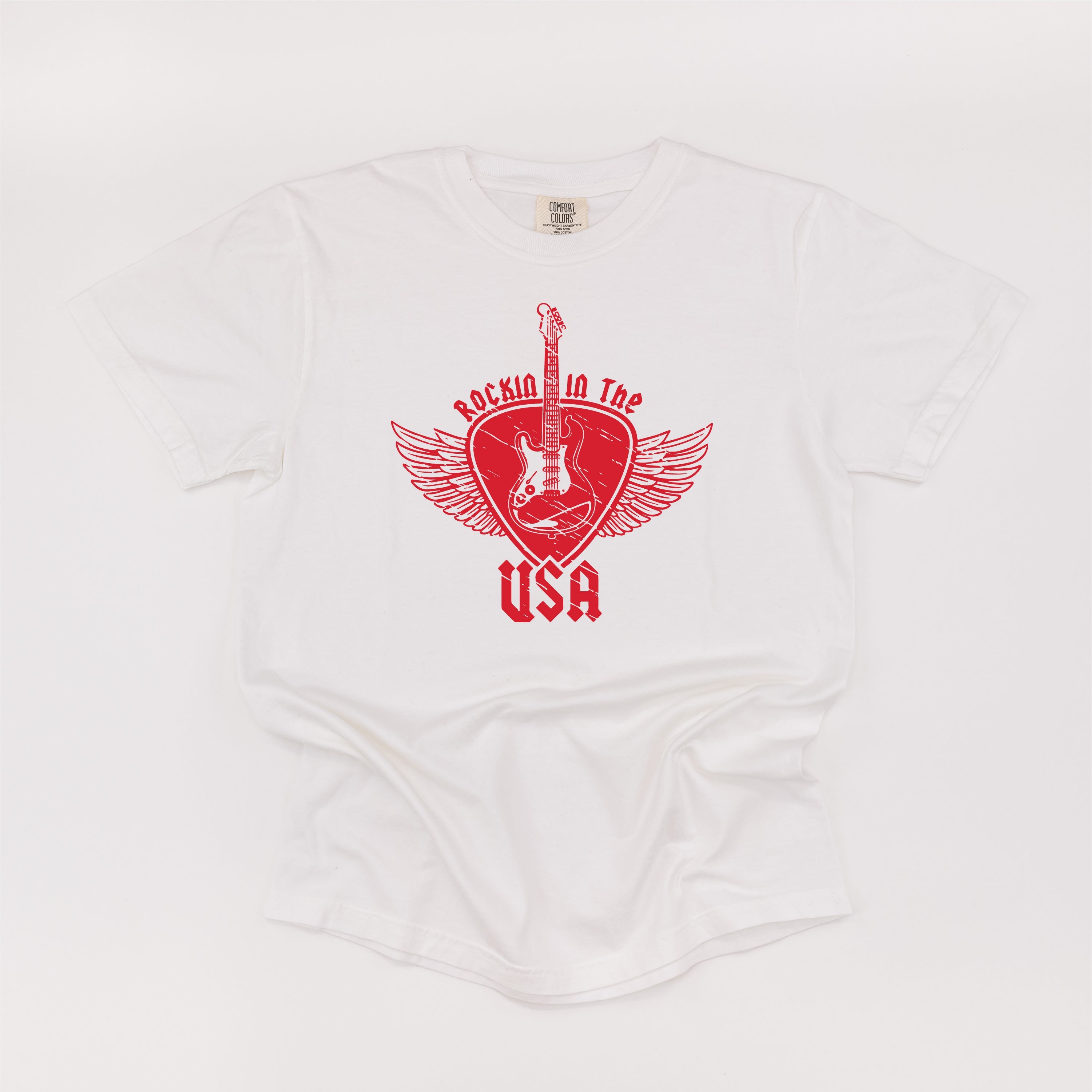 Rockin In The USA - Comfort Colors Tee Little Mama Shirt Shop