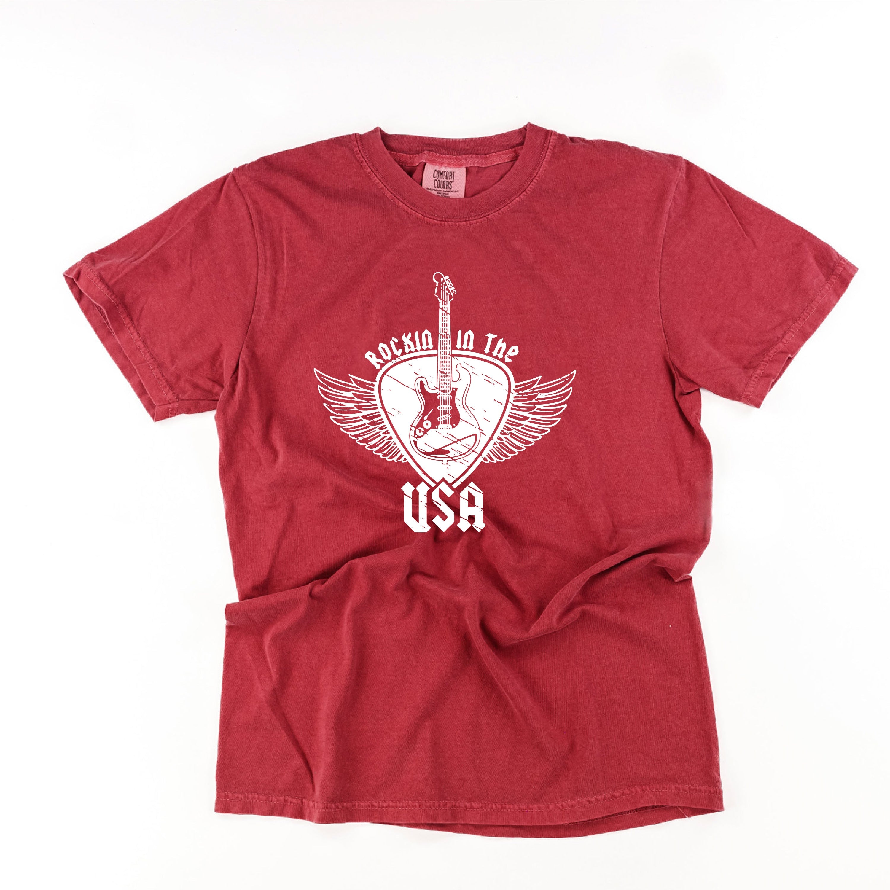 Rockin In The USA - Comfort Colors Tee Little Mama Shirt Shop
