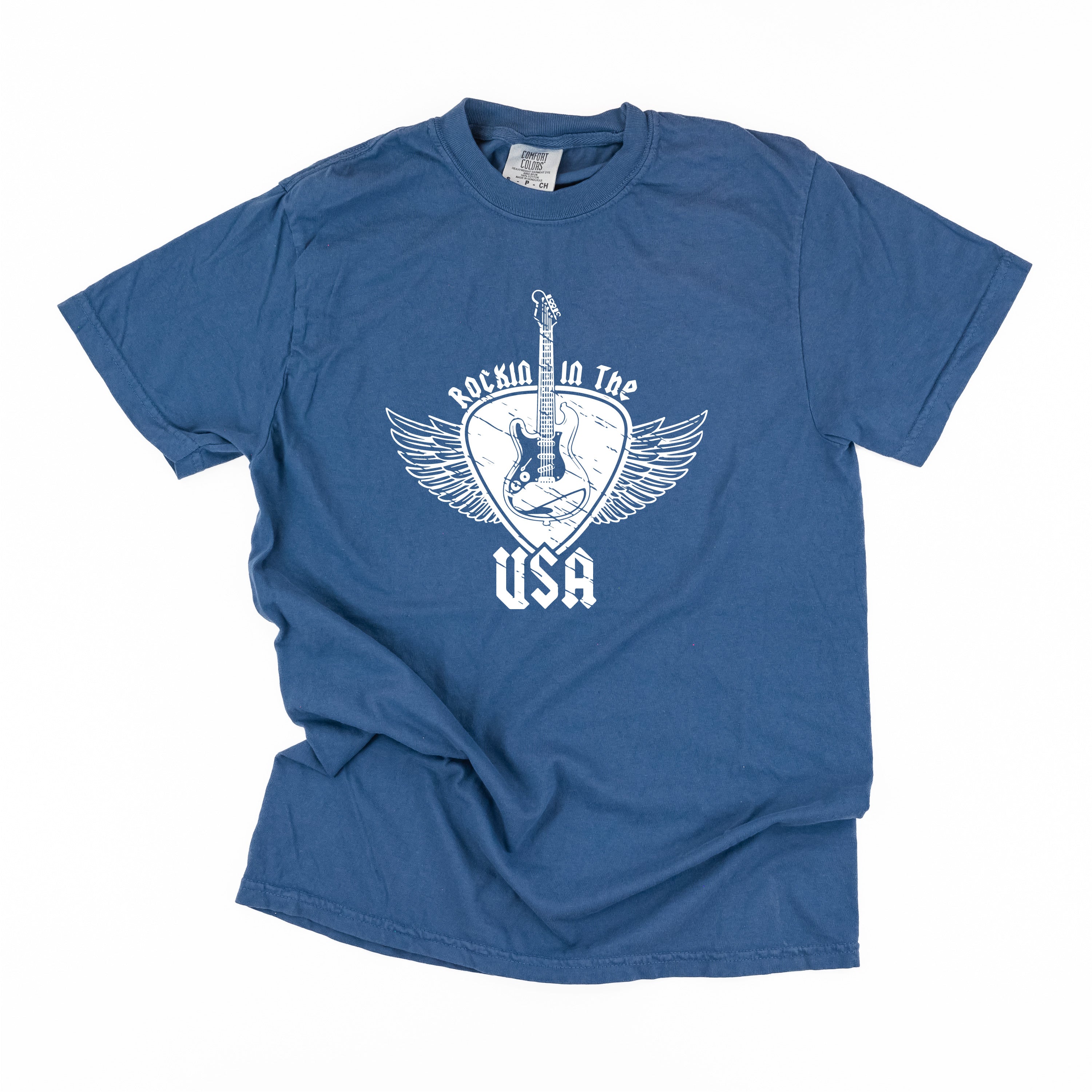 Rockin In The USA - Comfort Colors Tee Little Mama Shirt Shop