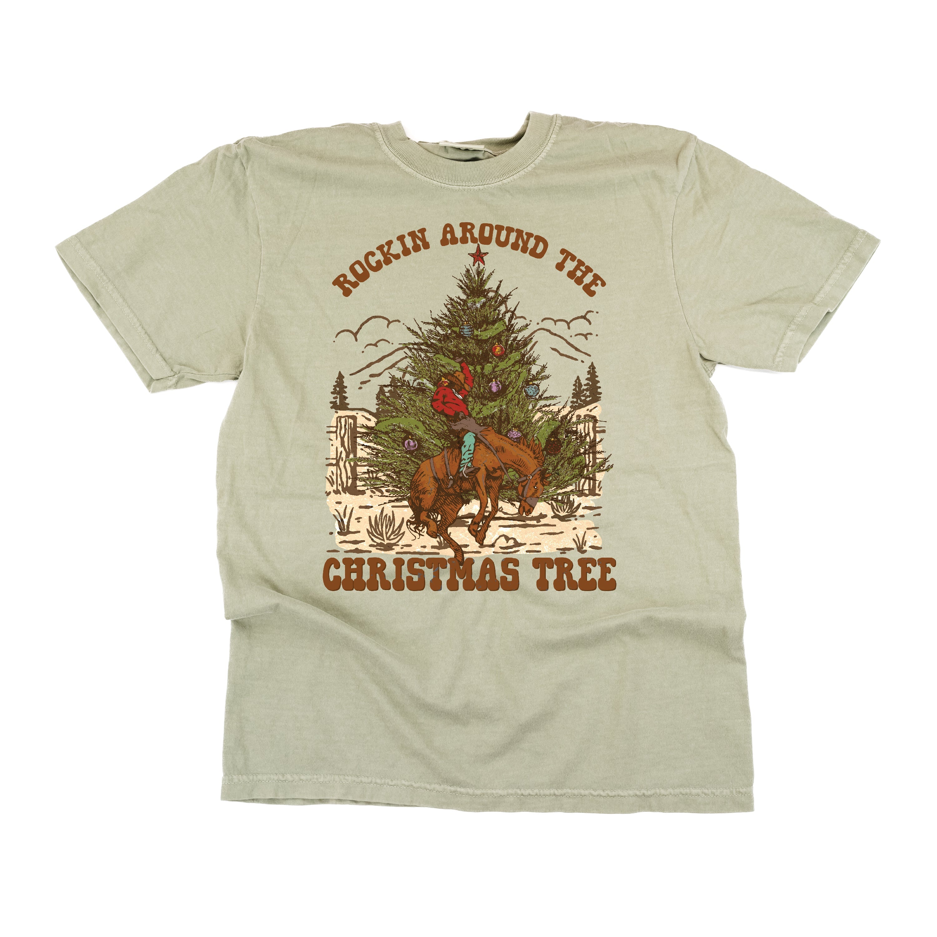 Rockin Around The Christmas Tree - Comfort Colors Tee Little Mama Shirt Shop
