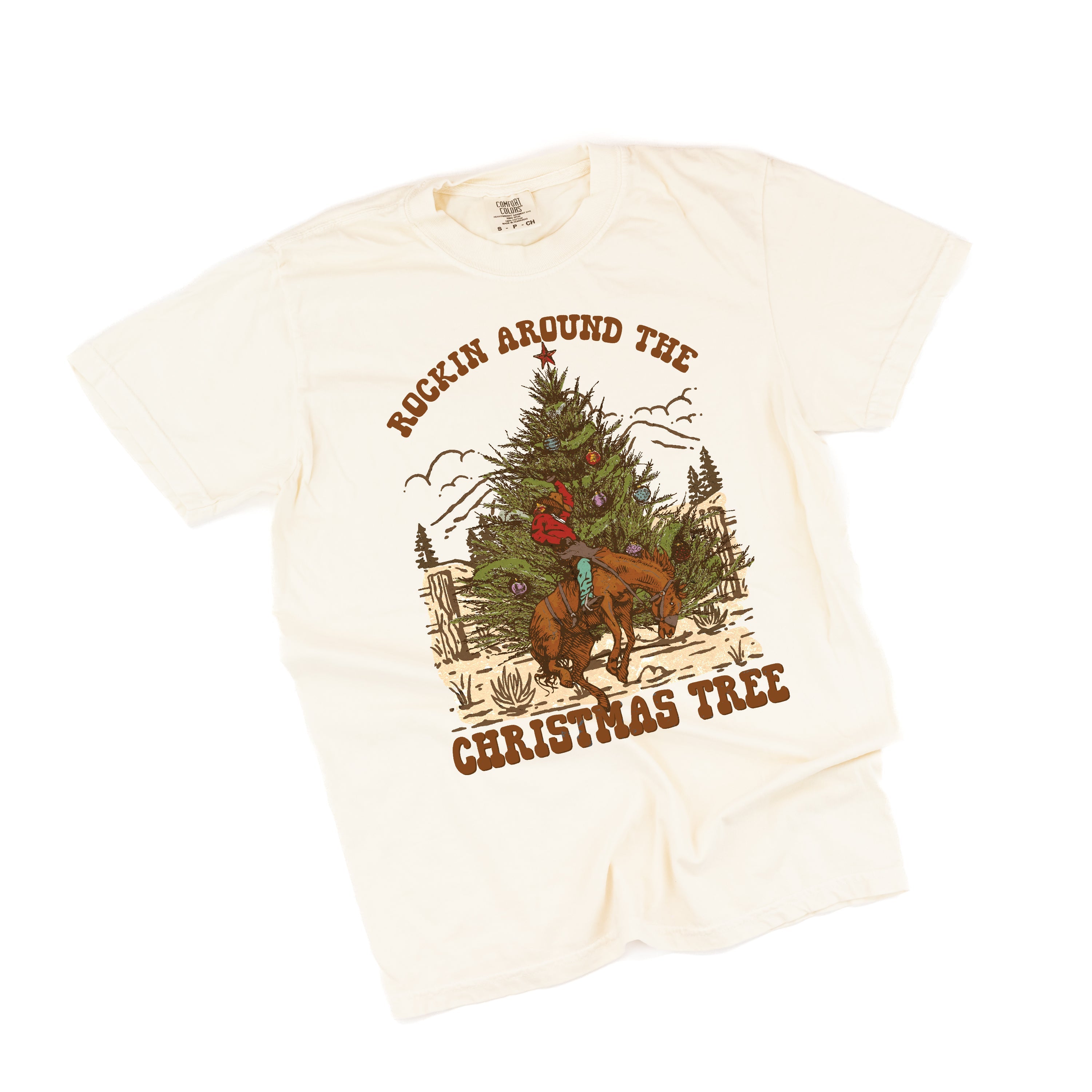 Rockin Around The Christmas Tree - Comfort Colors Tee Little Mama Shirt Shop