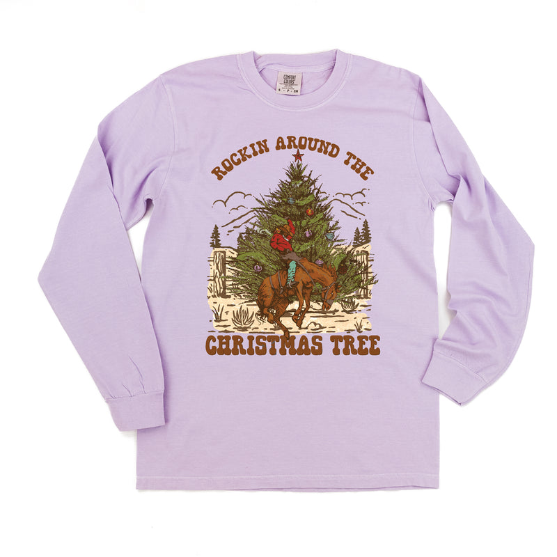 Rockin Around The Christmas Tree - LONG SLEEVE Comfort Colors Tee