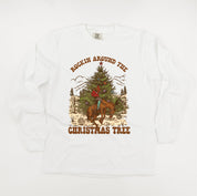 Rockin Around The Christmas Tree - LONG SLEEVE Comfort Colors Tee Little Mama Shirt Shop