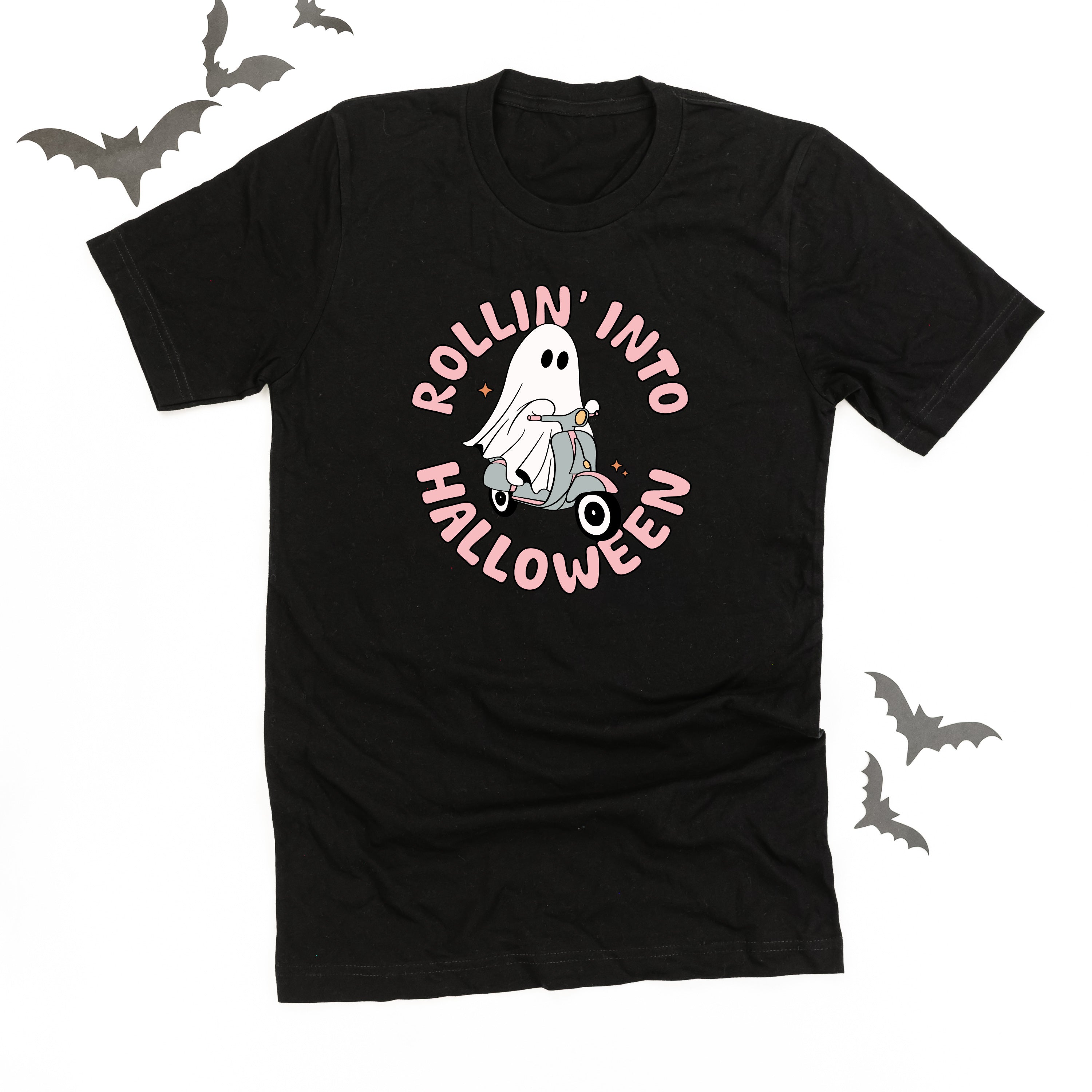Rollin' Into Halloween - Unisex Tee Little Mama Shirt Shop