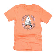 Rollin' Into Halloween - Unisex Tee Little Mama Shirt Shop
