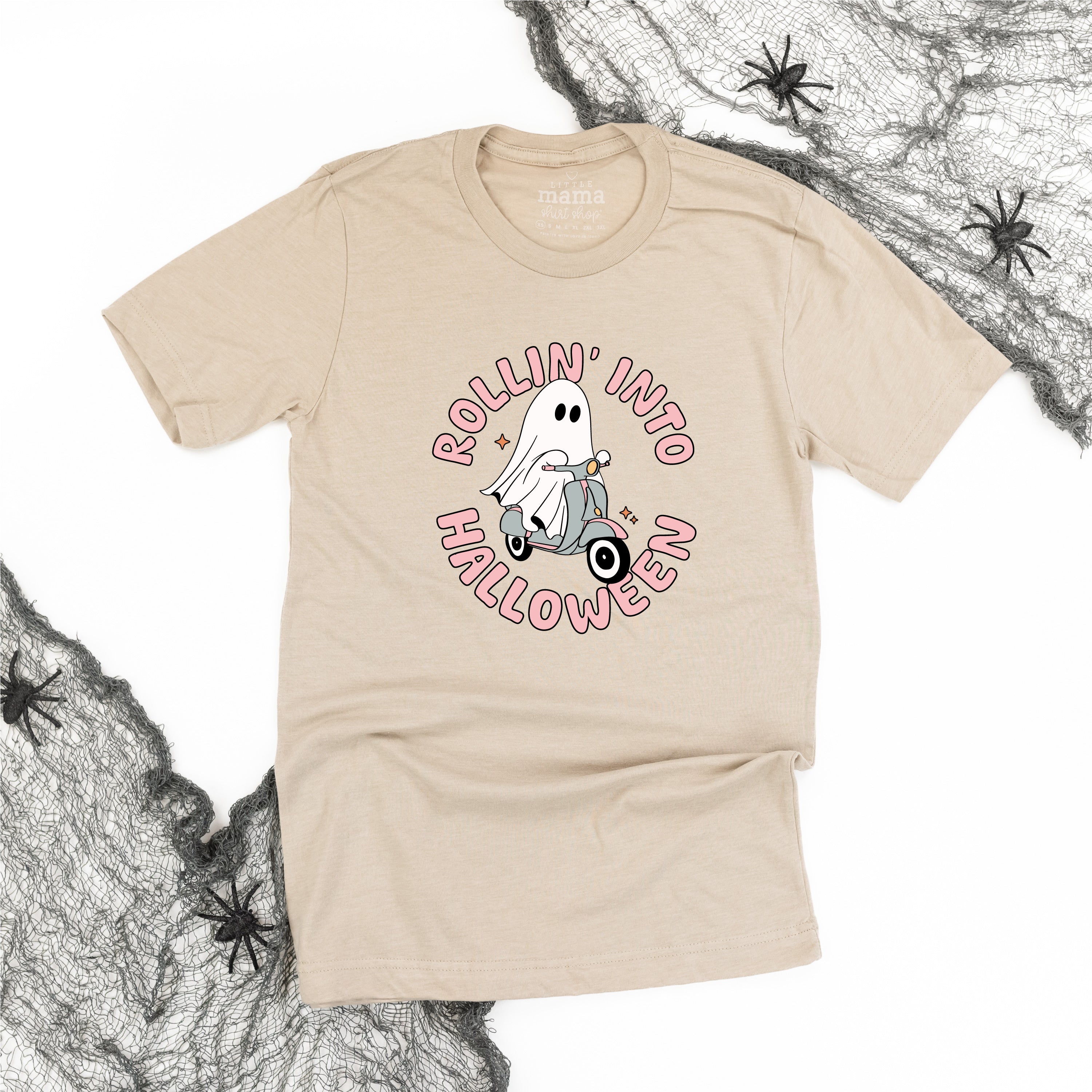 Rollin' Into Halloween - Unisex Tee Little Mama Shirt Shop