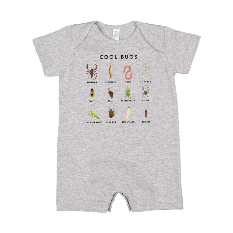 Cool Bugs (Chart) - Short Sleeve / Shorts - One Piece Baby Romper