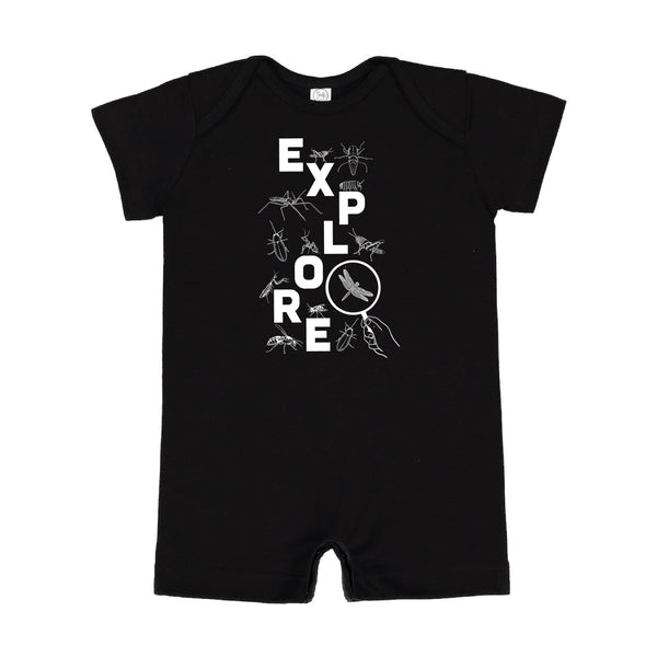 EXPLORE - Short Sleeve / Shorts - One Piece Baby Romper