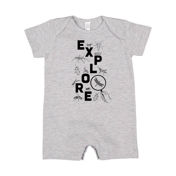 EXPLORE - Short Sleeve / Shorts - One Piece Baby Romper