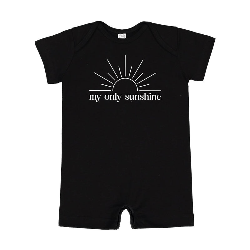 My Only Sunshine w/ Full Sun on Back - Short Sleeve / Shorts - One Piece Baby Romper