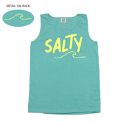 Salty w/ Wave (f&bd) - Comfort Colors TANK Little Mama Shirt Shop LLC