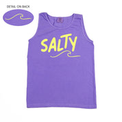 Salty w/ Wave (f&bd) - Comfort Colors TANK Little Mama Shirt Shop LLC