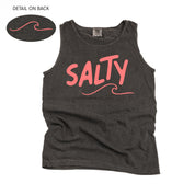 Salty w/ Wave (f&bd) - Comfort Colors TANK Little Mama Shirt Shop LLC