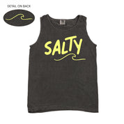 Salty w/ Wave (f&bd) - Comfort Colors TANK Little Mama Shirt Shop LLC