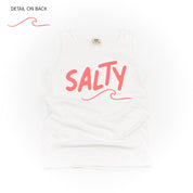 Salty w/ Wave (f&bd) - Comfort Colors TANK Little Mama Shirt Shop LLC