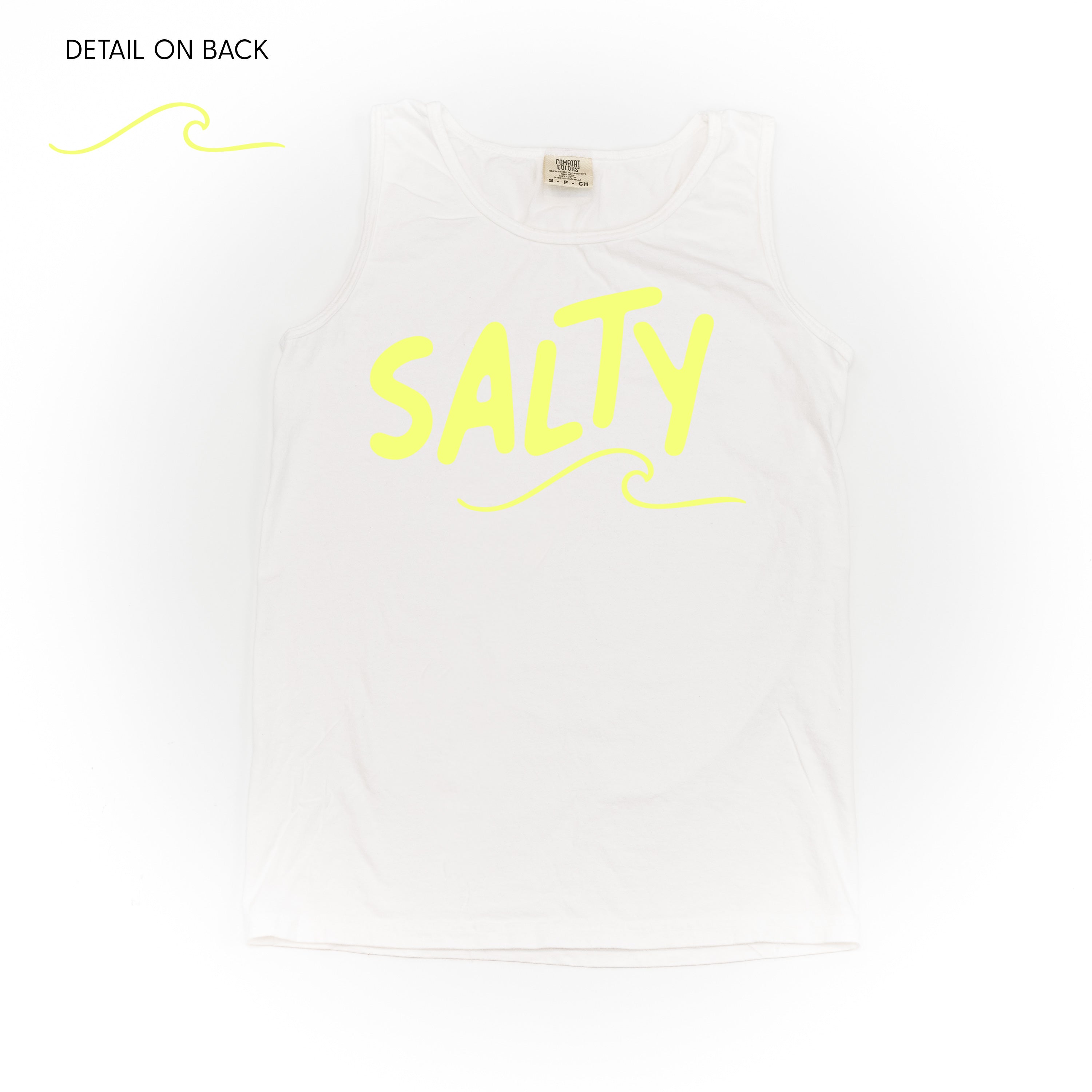 Salty w/ Wave (f&bd) - Comfort Colors TANK Little Mama Shirt Shop LLC