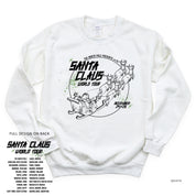 Santa Claus World Tour (f&b) - BASIC Fleece Little Mama Shirt Shop LLC