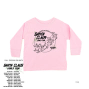 Santa Claus World Tour (f&b) - Child LONG SLEEVE Tee Little Mama Shirt Shop