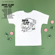 Santa Claus World Tour (f&b) - Child Tee Little Mama Shirt Shop