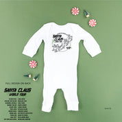 Santa Claus World Tour (f&b) - Baby Sleeper Little Mama Shirt Shop