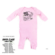 Santa Claus World Tour (f&b) - Baby Sleeper Little Mama Shirt Shop