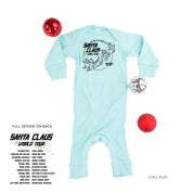 Santa Claus World Tour (f&b) - Baby Sleeper Little Mama Shirt Shop