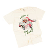 Naughty Or Nice? - Comfort Colors Tee Little Mama Shirt Shop