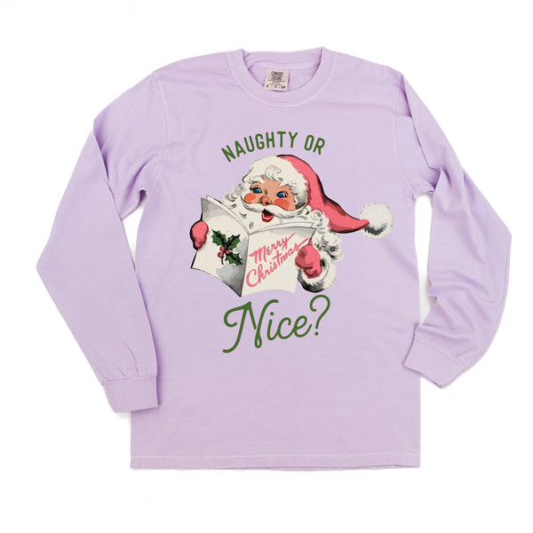 Naughty Or Nice? - LONG SLEEVE Comfort Colors Tee