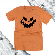 Scary Jack-o'-lantern Face - Unisex Tee Little Mama Shirt Shop