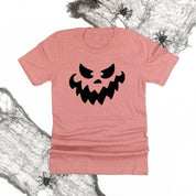 Scary Jack-o'-lantern Face - Unisex Tee Little Mama Shirt Shop