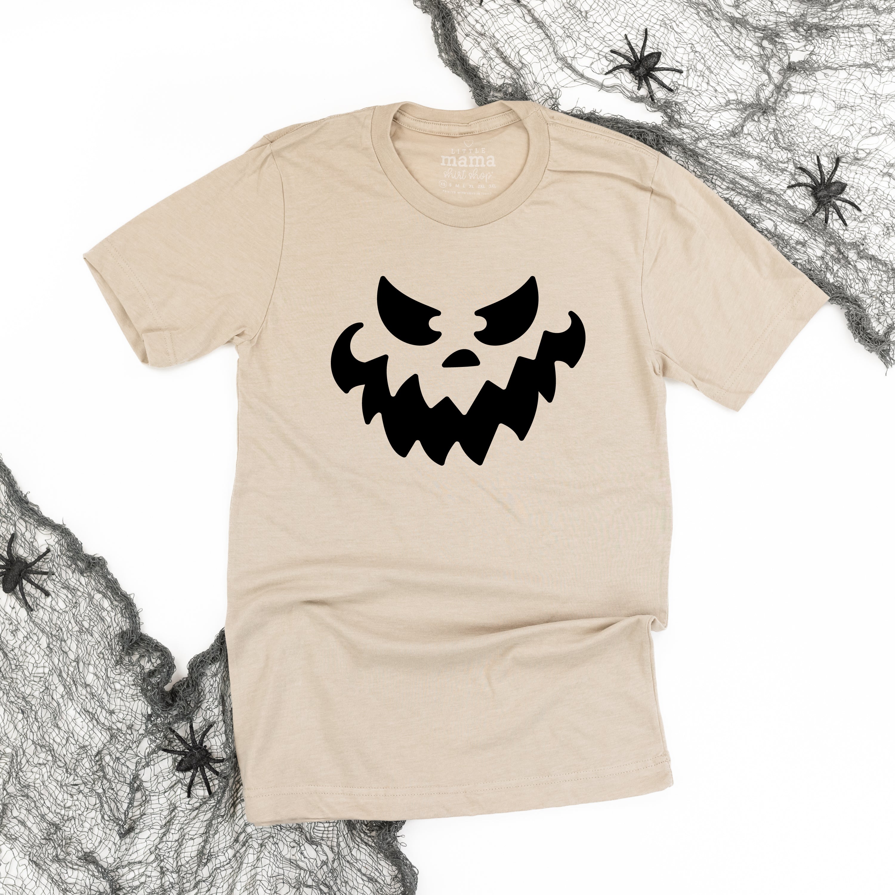 Scary Jack-o'-lantern Face - Unisex Tee Little Mama Shirt Shop