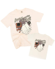 Scary Movies and Chill - Set of 2 Coordinating Tees Little Mama Shirt Shop