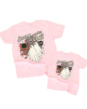 Scary Movies and Chill - Set of 2 Matching Comfort Colors Tees Little Mama Shirt Shop