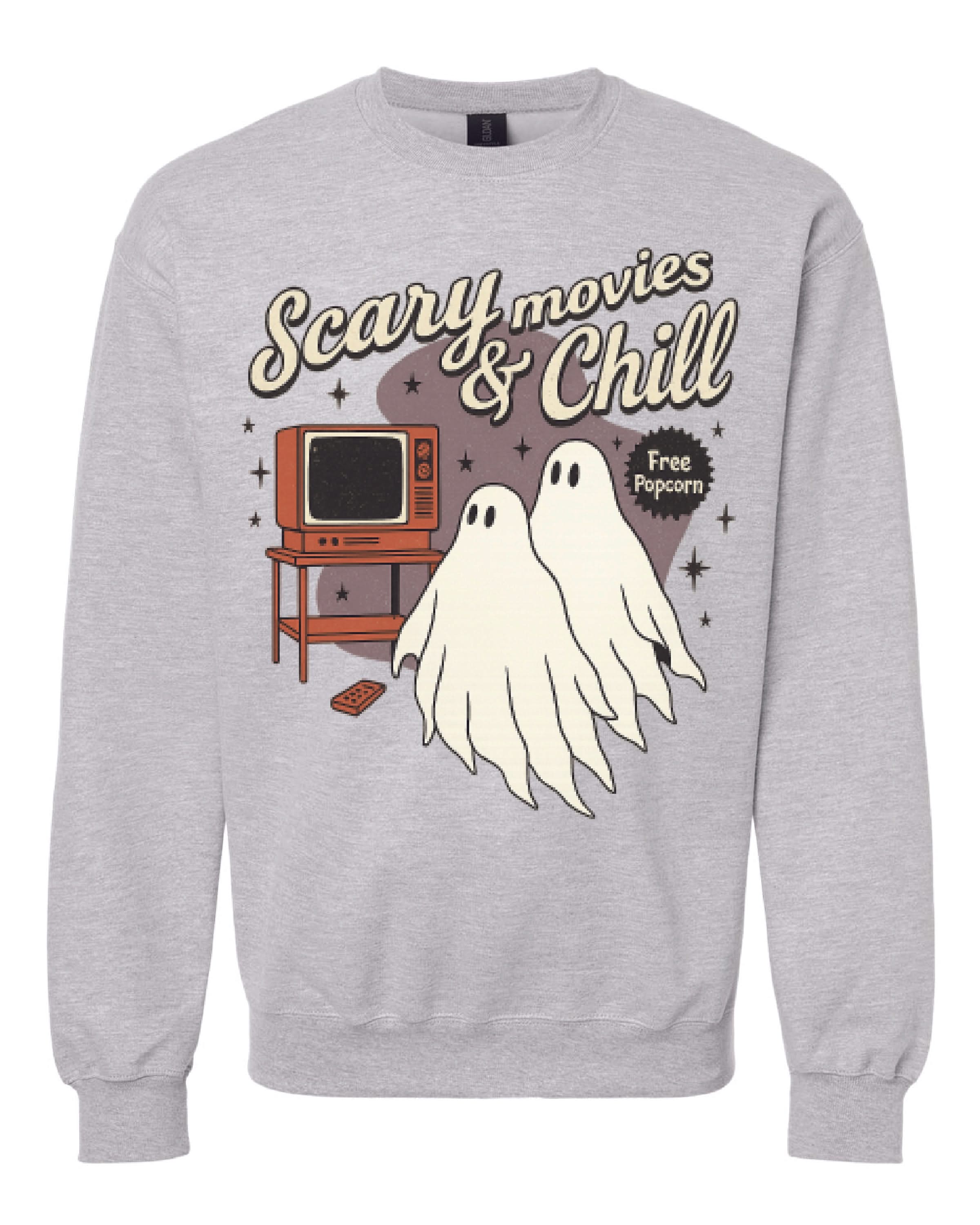 Scary Movies and Chill - Basic Fleece Little Mama Shirt Shop LLC