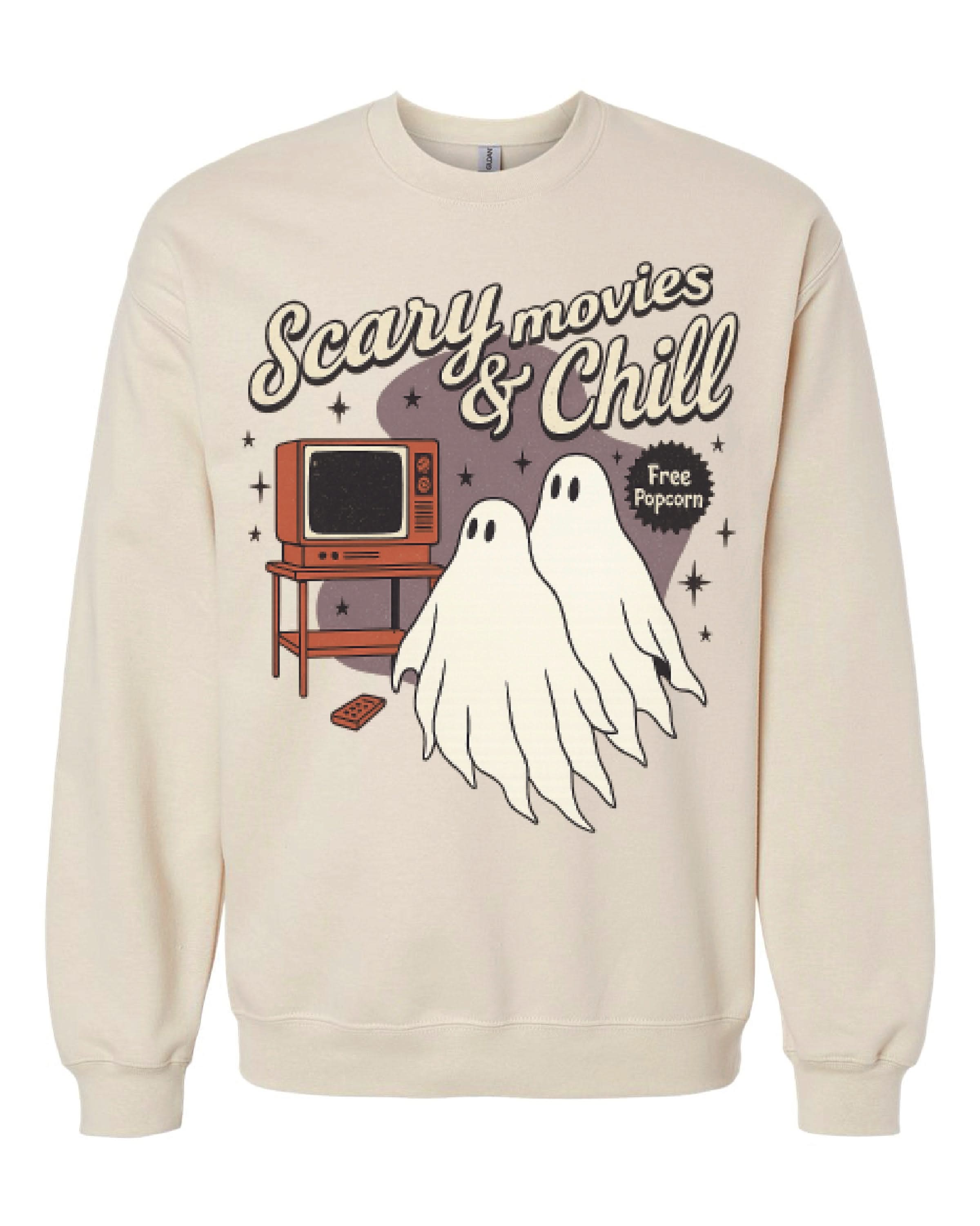 Scary Movies and Chill - Basic Fleece Little Mama Shirt Shop LLC
