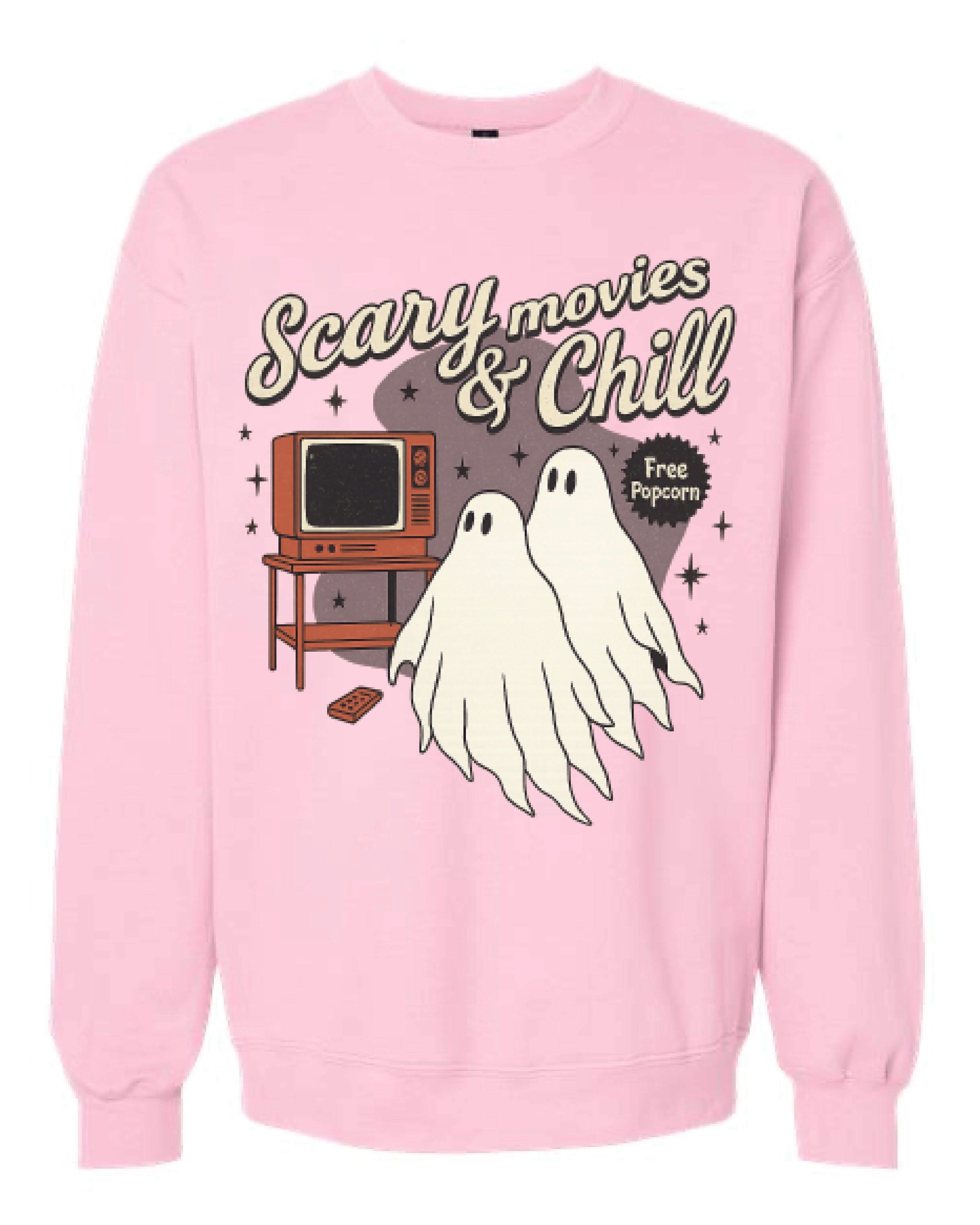 Scary Movies and Chill - Basic Fleece Little Mama Shirt Shop LLC