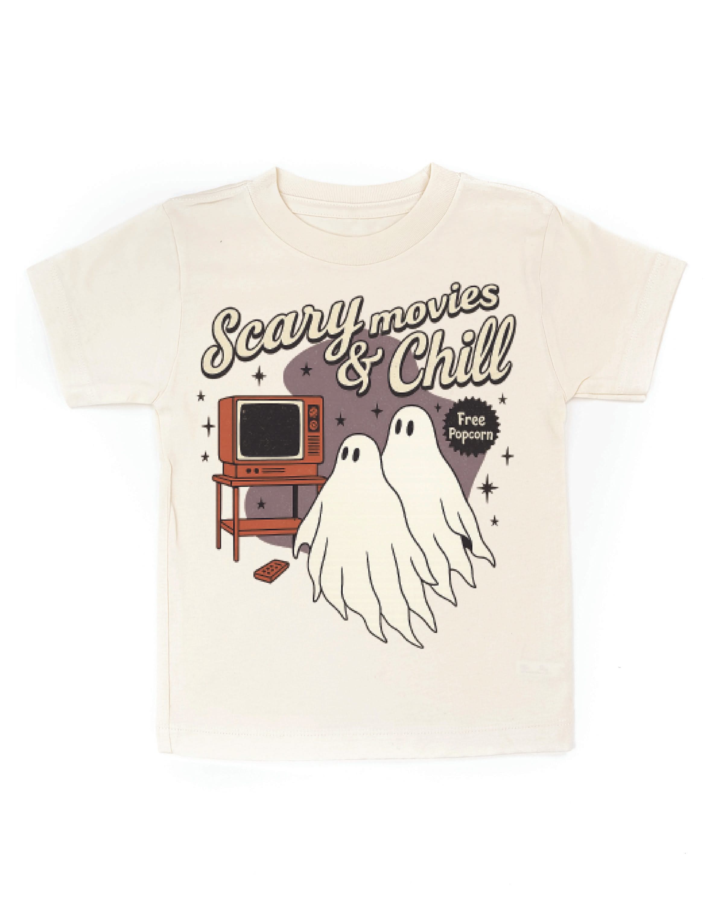 Scary Movies and Chill - Child Tee Little Mama Shirt Shop