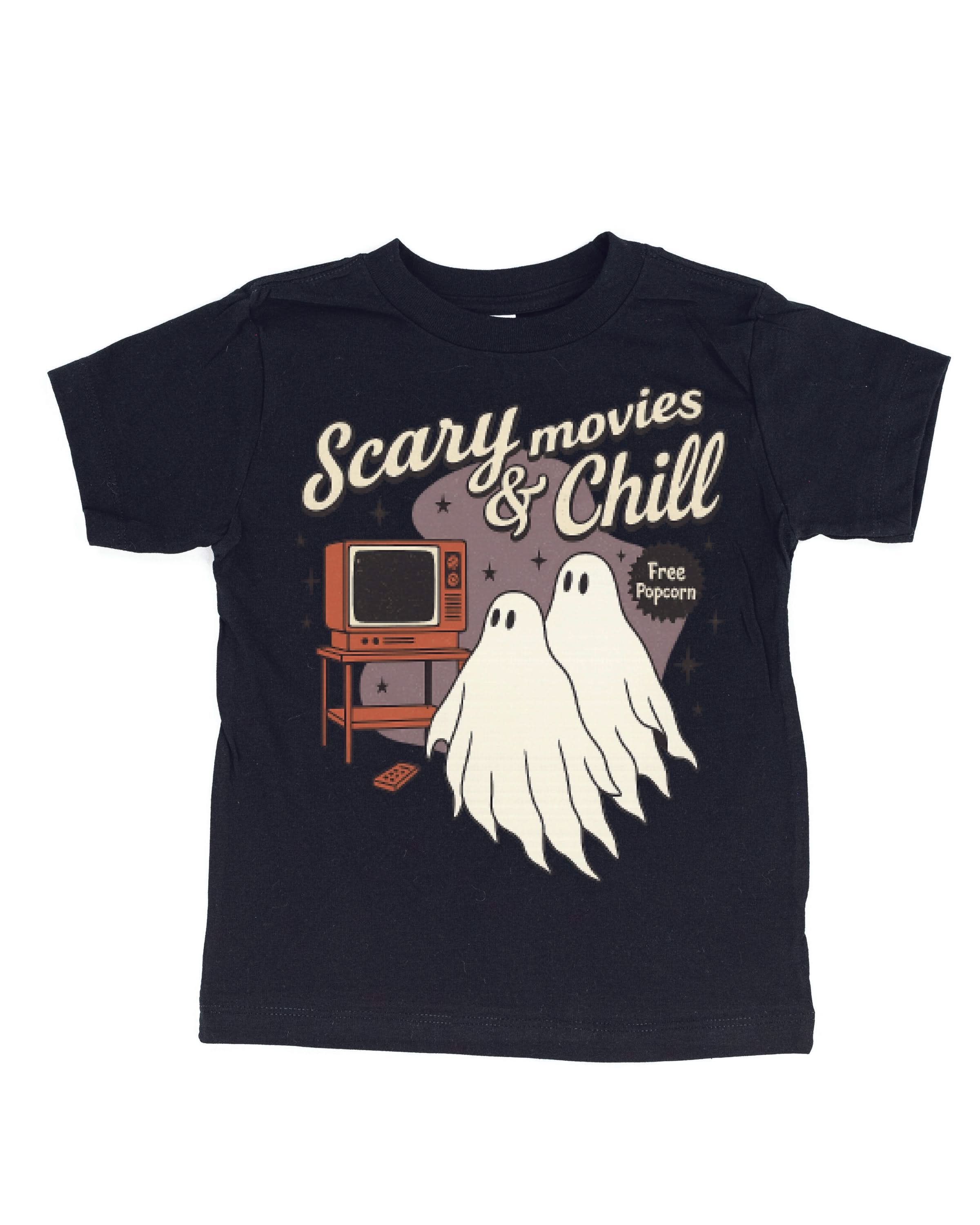 Scary Movies and Chill - Child Tee Little Mama Shirt Shop