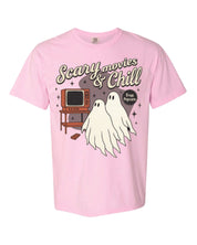 Scary Movies and Chill - Comfort Colors Tee Little Mama Shirt Shop