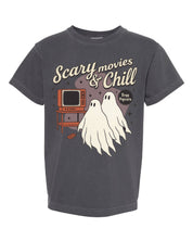 Scary Movies and Chill - Youth Comfort Colors Tee Little Mama Shirt Shop